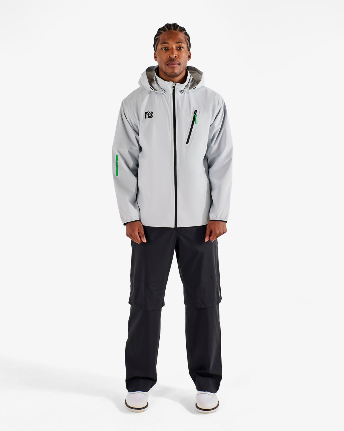 Studio Seoul 3-Layer Tech Mens Jacket - Light Grey Malbon Men