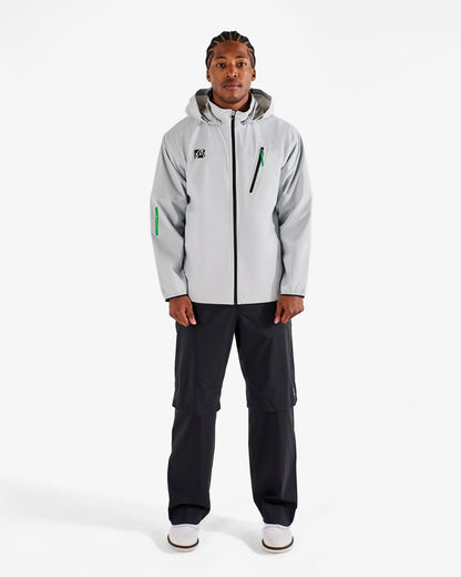 Studio Seoul 3-Layer Tech Mens Jacket - Light Grey Malbon Men