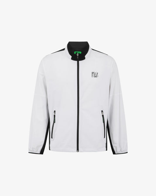 Studio Seoul Nylon Full Zip Jacket - White Malbon Men