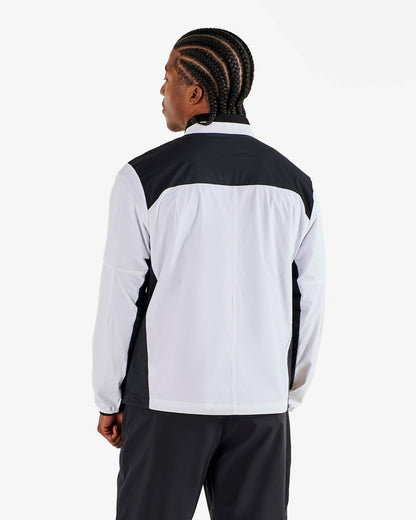 Studio Seoul Nylon Full Zip Jacket - White Malbon Men