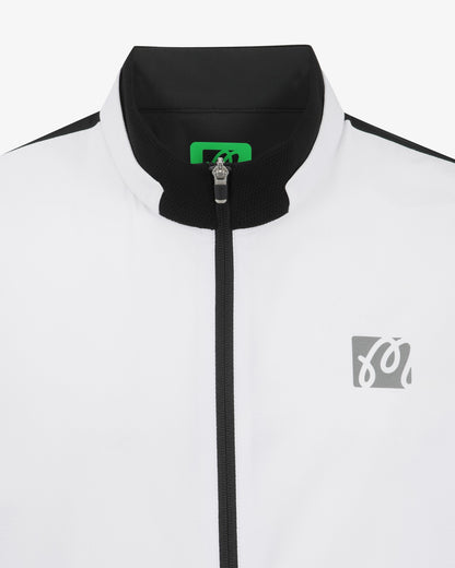 Studio Seoul Nylon Full Zip Jacket - White Malbon Men
