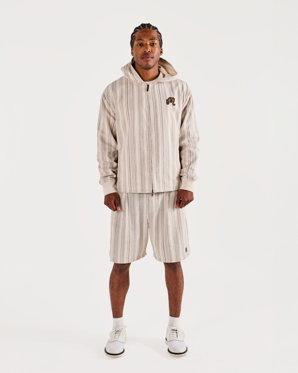 Arena Jacket - Cream Stripe Malbon Men