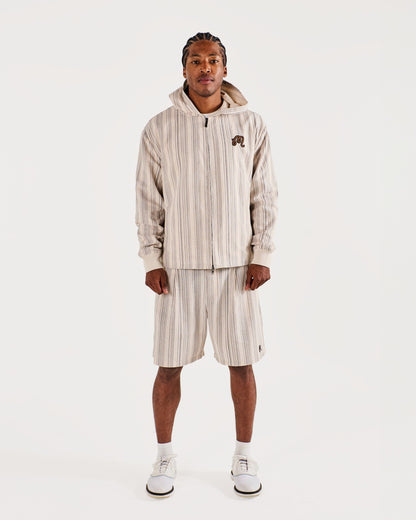 Arena Jacket - Cream Stripe Malbon Men