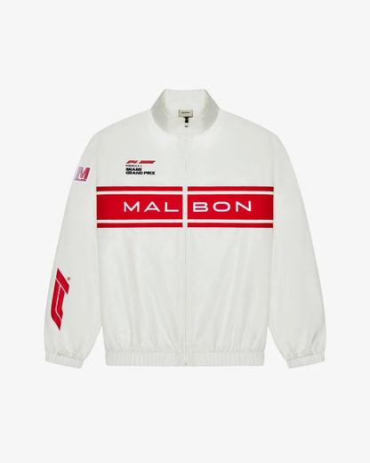 Trackline Jacket - White Malbon Men