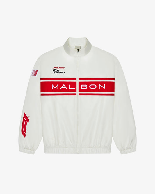 Trackline Jacket - White Malbon Men