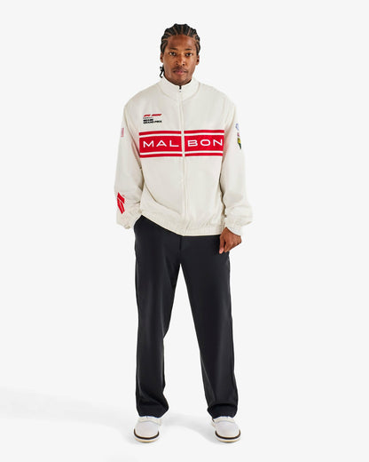 Trackline Jacket - White Malbon Men
