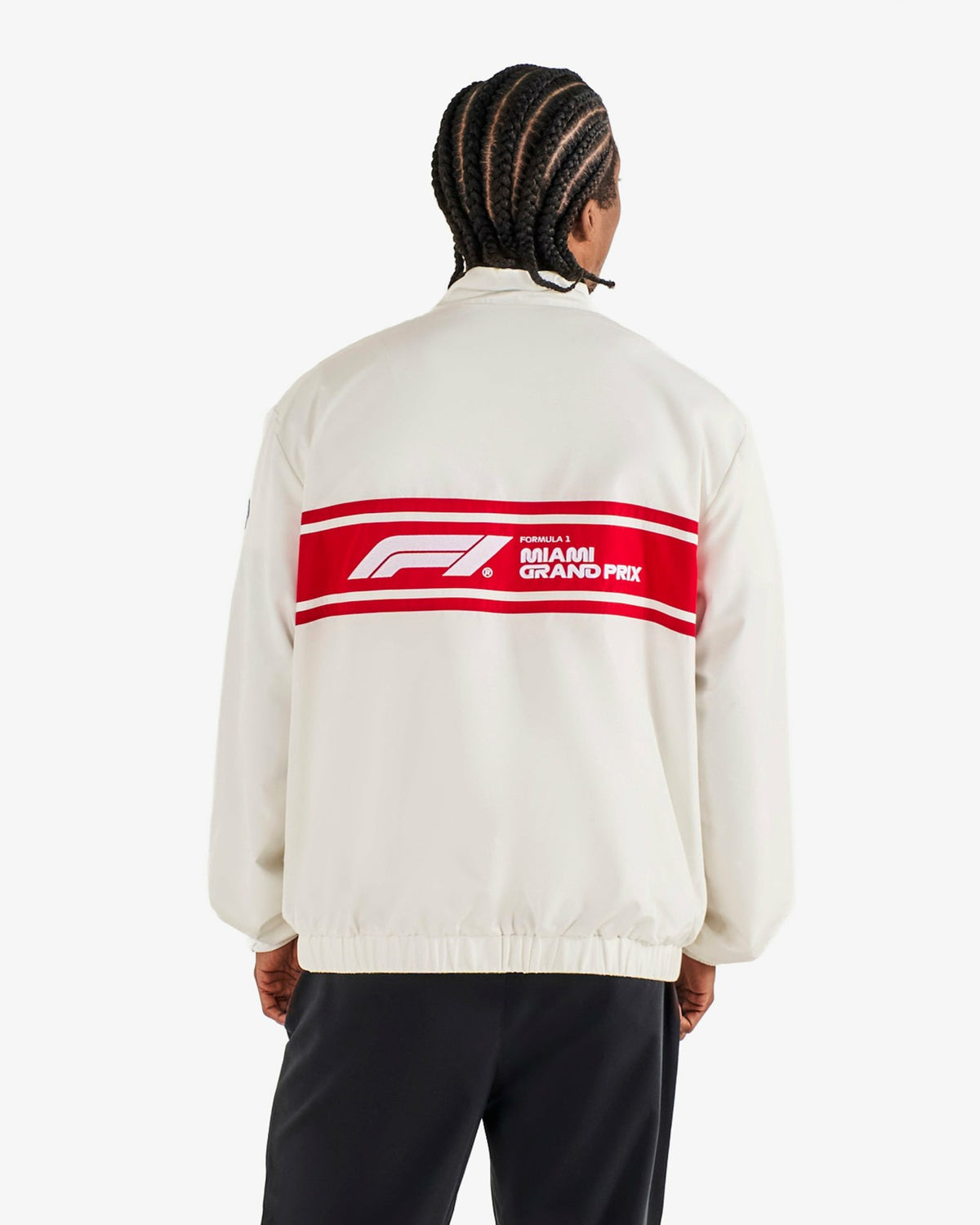 Trackline Jacket - White Malbon Men