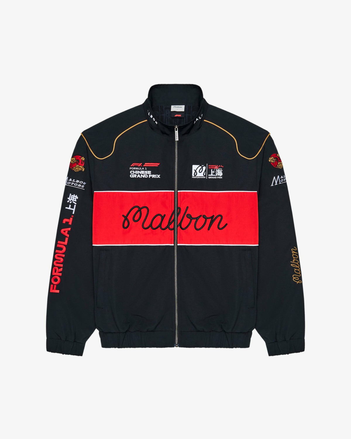 Gridlock Racing Jacket - Black Malbon Men