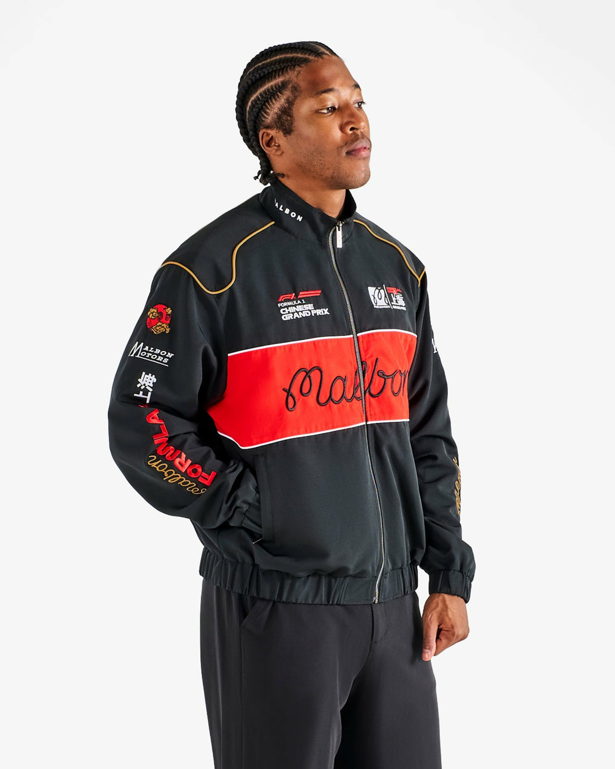 Gridlock Racing Jacket - Black Malbon Men