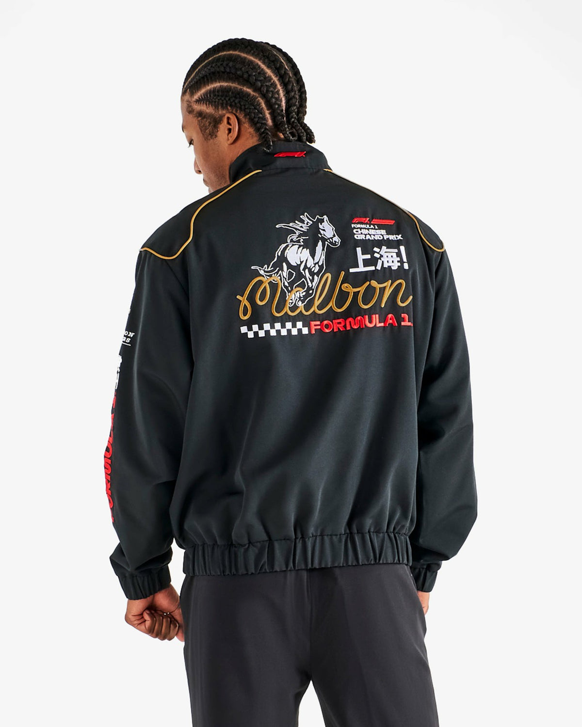 Gridlock Racing Jacket - Black Malbon Men