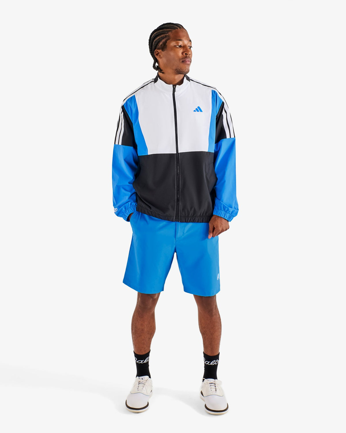 Adidas Beyond Twistweave Full-Zip Windbreaker - Black Malbon Men
