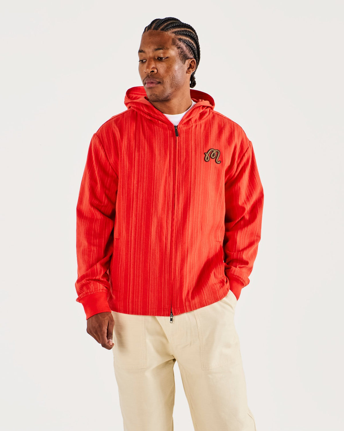 Arena Jacket - Grenadine Red Stripe Malbon Men