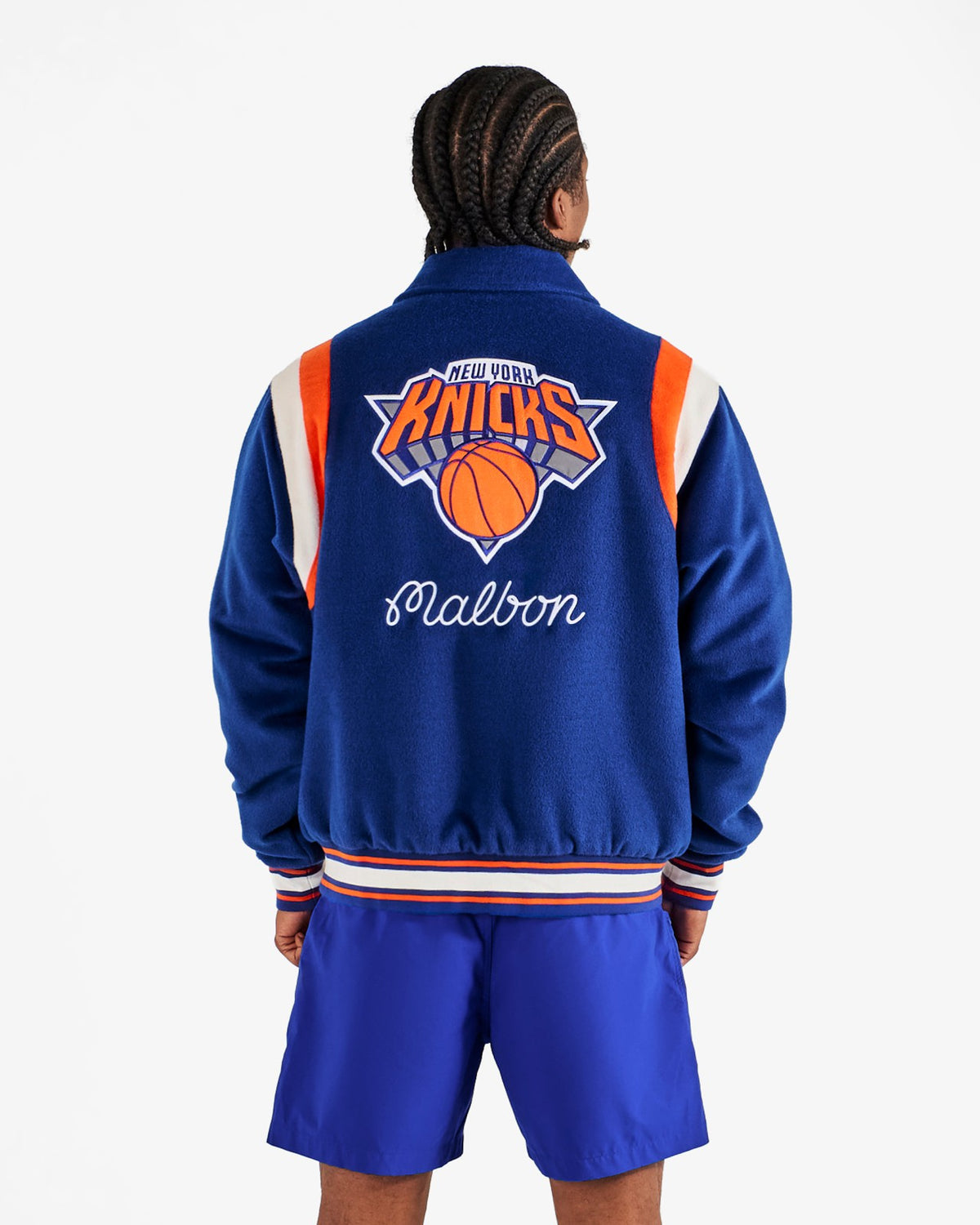 Knicks The Garden Varsity Jacket - Blue Malbon Men