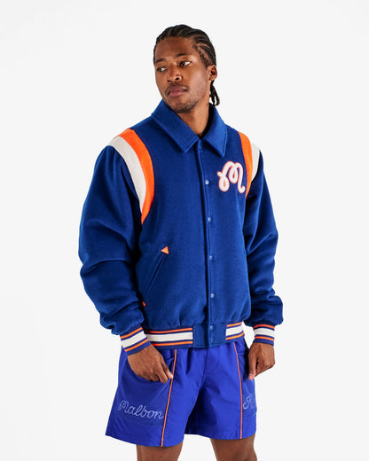 Knicks The Garden Varsity Jacket - Blue Malbon Men