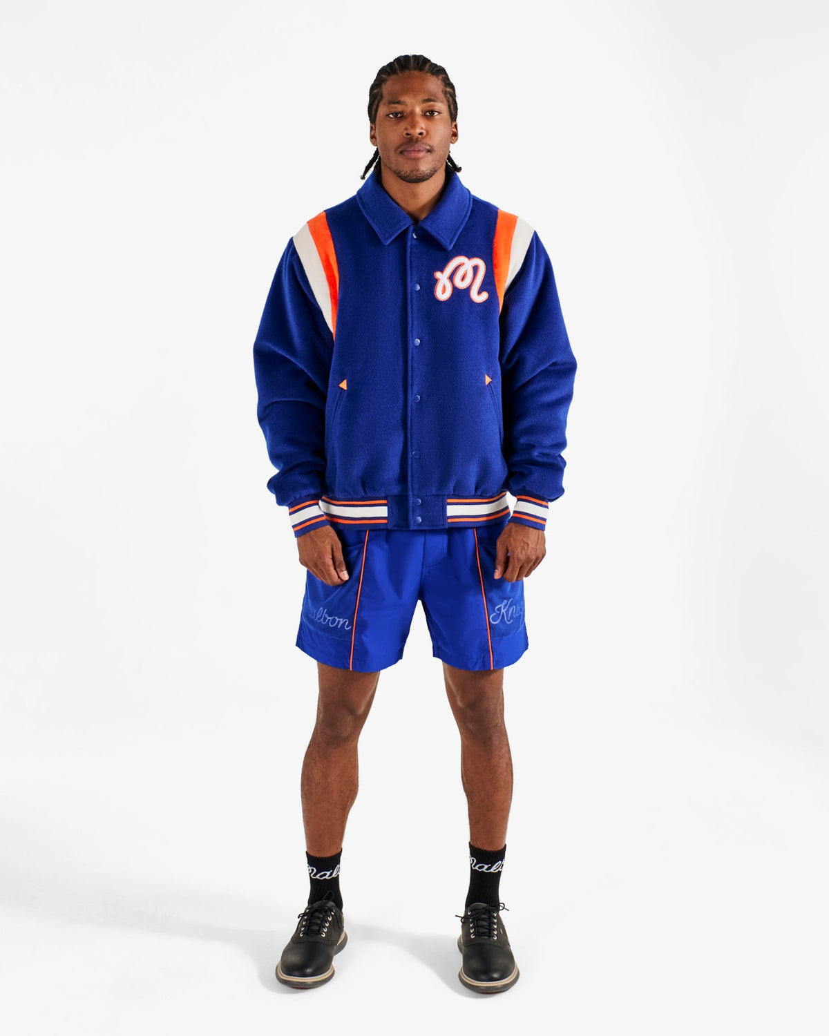 Knicks The Garden Varsity Jacket - Blue Malbon Men