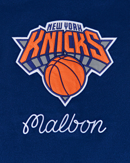 Knicks The Garden Varsity Jacket - Blue Malbon Men