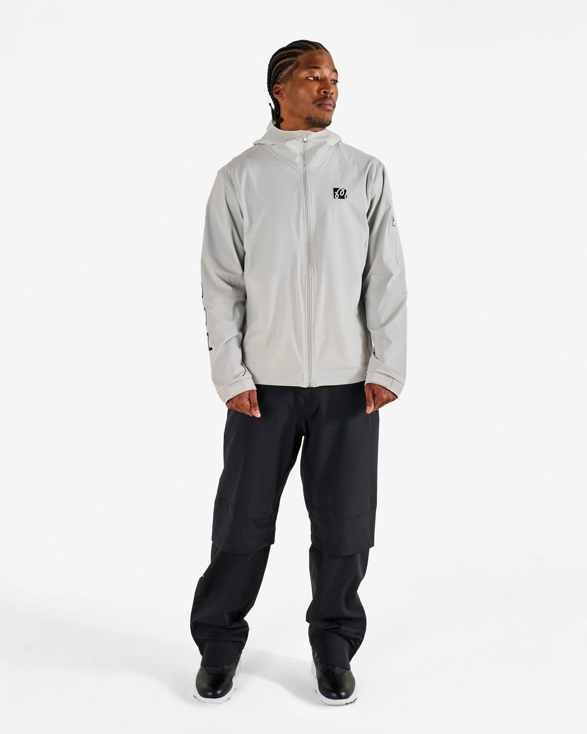 Performance Full Zip Shell Jacket - Silver Malbon Men