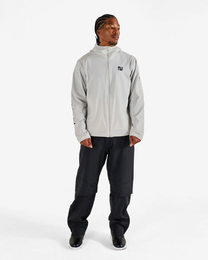 Performance Full Zip Shell Jacket - Silver Malbon Men