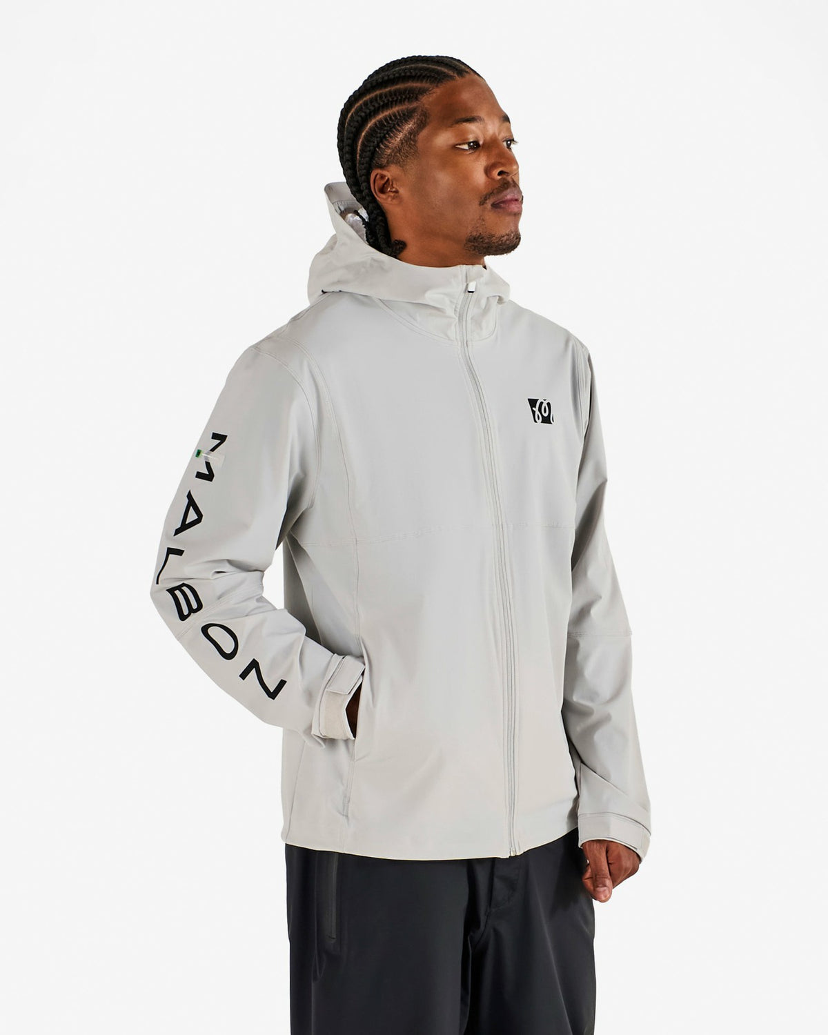 Performance Full Zip Shell Jacket - Silver Malbon Men