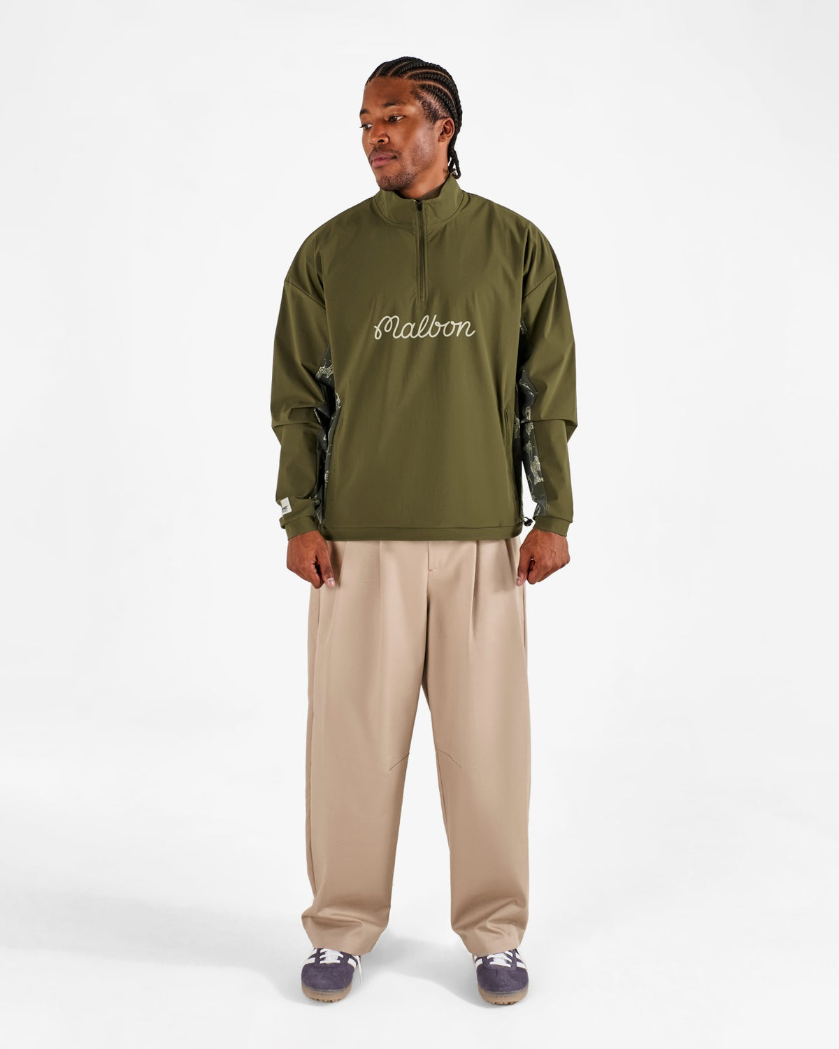 Tour Divot Camo Performance Shell Jacket - Bark Camo Malbon Men