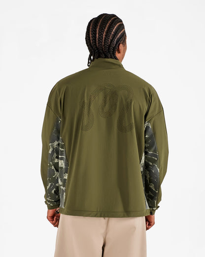 Tour Divot Camo Performance Shell Jacket - Bark Camo Malbon Men