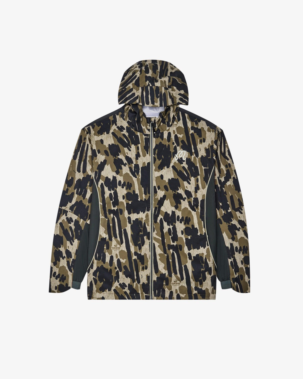 Tour Divot Camo Rain Jacket - Bark Camo Malbon Men