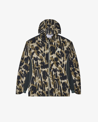 Tour Divot Camo Rain Jacket - Bark Camo Malbon Men