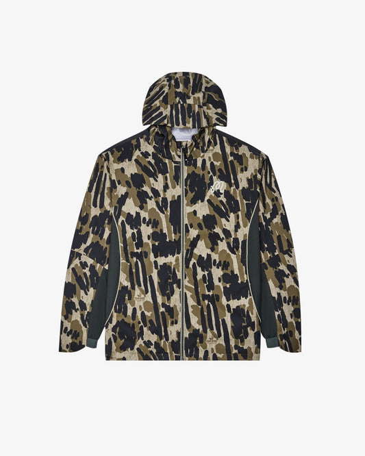Tour Divot Camo Rain Jacket - Bark Camo Malbon Men