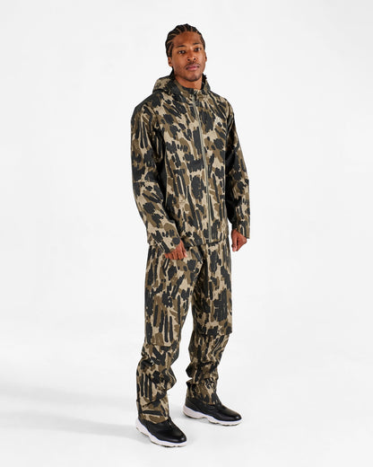 Tour Divot Camo Rain Jacket - Bark Camo Malbon Men