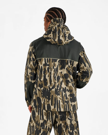 Tour Divot Camo Rain Jacket - Bark Camo Malbon Men