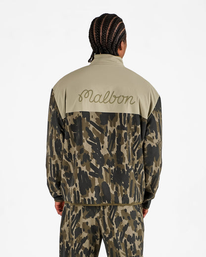 Tour Divot Camo Sherpa Jacket - Bark Camo Malbon Men