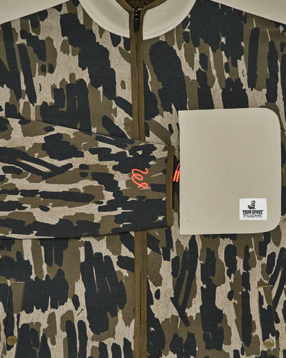 Tour Divot Camo Sherpa Jacket - Bark Camo Malbon Men