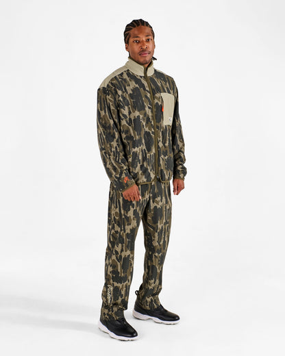 Tour Divot Camo Sherpa Jacket - Bark Camo Malbon Men