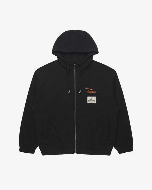 Studio Seoul Tour Divot French Terry Zip-Up - Black Malbon Men