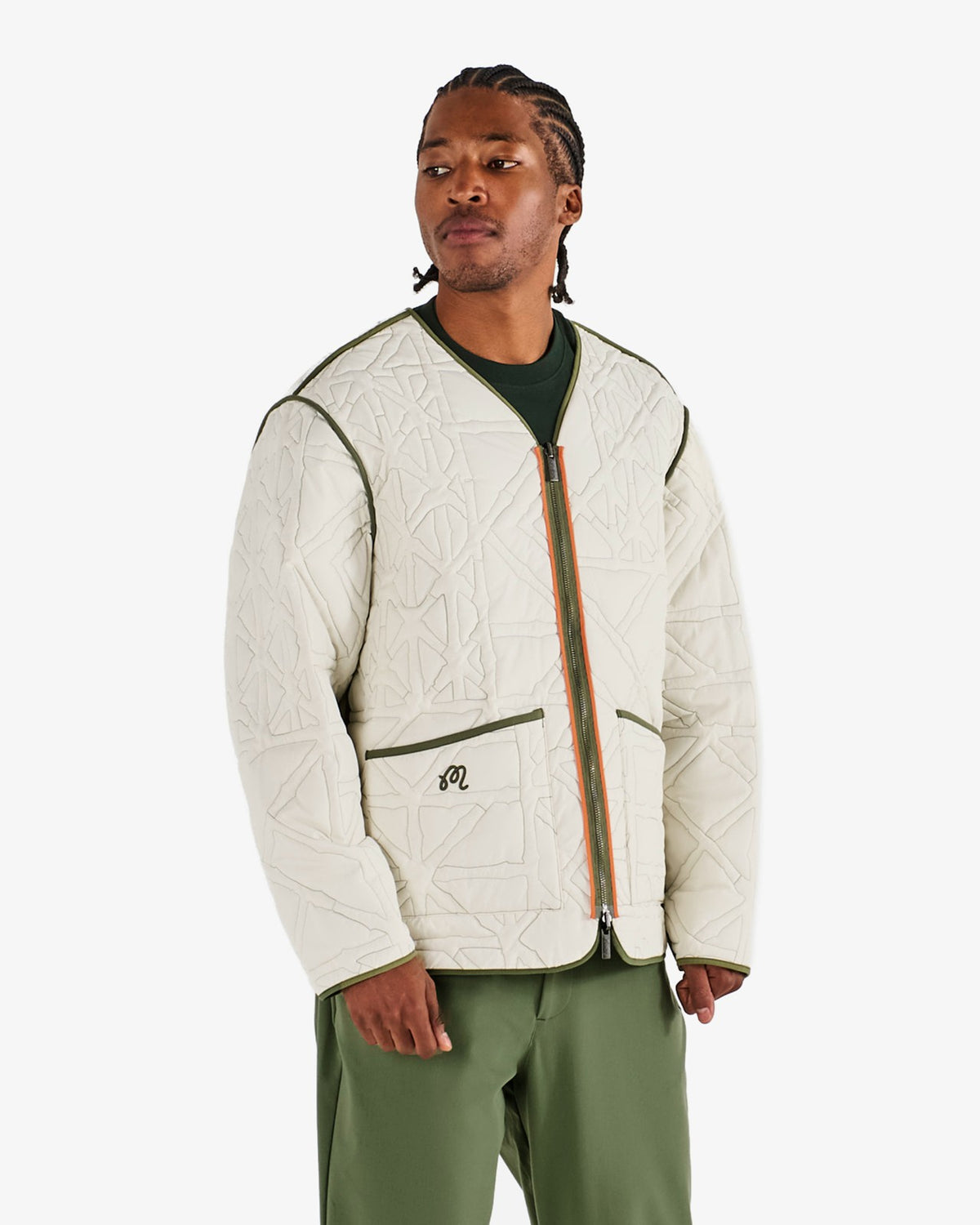 Guarapo Reversible Jacket - Olivine / Cream Malbon Men