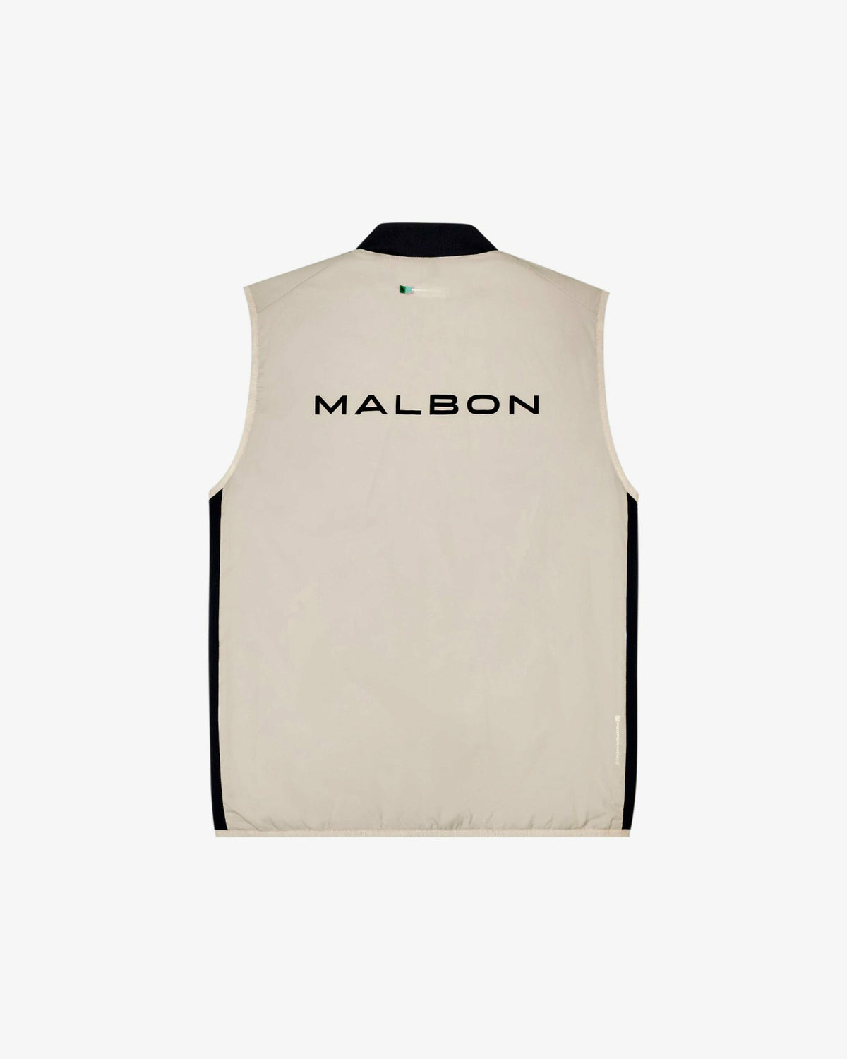 Performance Ribbed Panel Vest - Tan Malbon Men