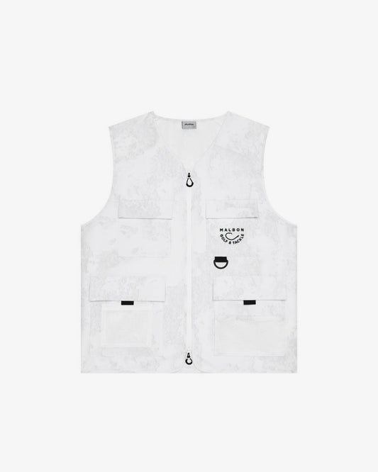 Golf And Tackle Vest - White Ripple Malbon Men