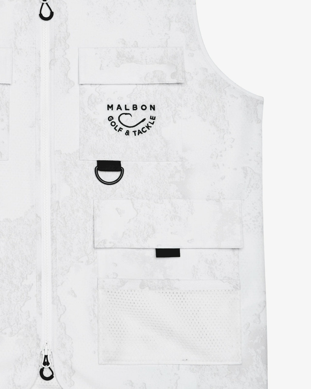 Golf And Tackle Vest - White Ripple Malbon Men