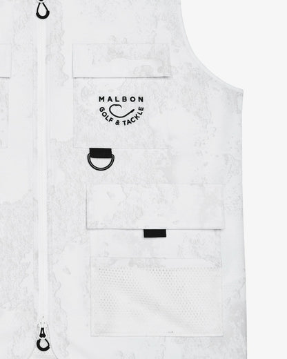 Golf And Tackle Vest - White Ripple Malbon Men
