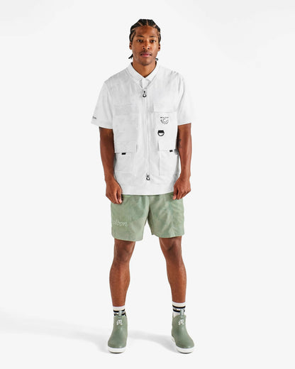 Golf And Tackle Vest - White Ripple Malbon Men