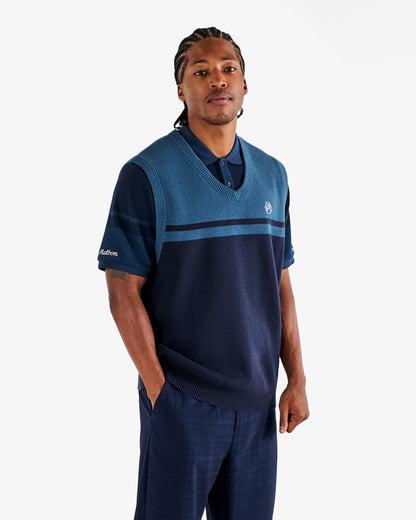 Bettinardi Sweater Vest - Maritime Blue Malbon Men