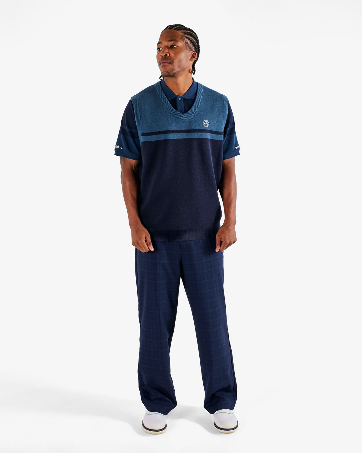 Bettinardi Sweater Vest - Maritime Blue Malbon Men