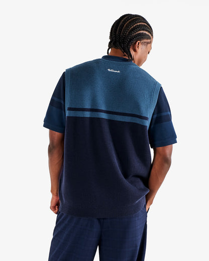 Bettinardi Sweater Vest - Maritime Blue Malbon Men