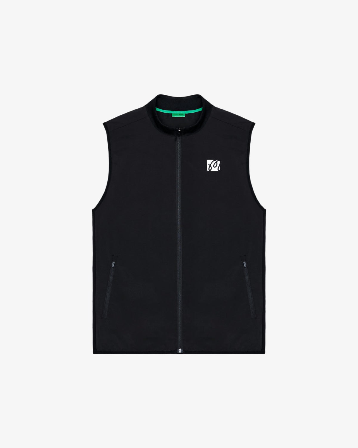 Performance Ribbed Panel Vest - Black Malbon Men