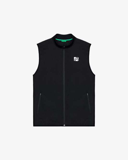 Performance Ribbed Panel Vest - Black Malbon Men