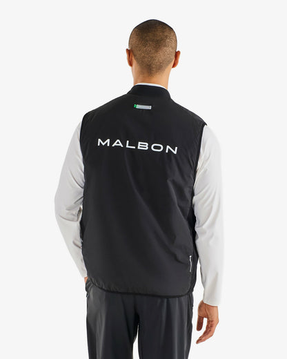 Performance Ribbed Panel Vest - Black Malbon Men