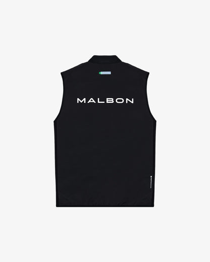 Performance Ribbed Panel Vest - Black Malbon Men