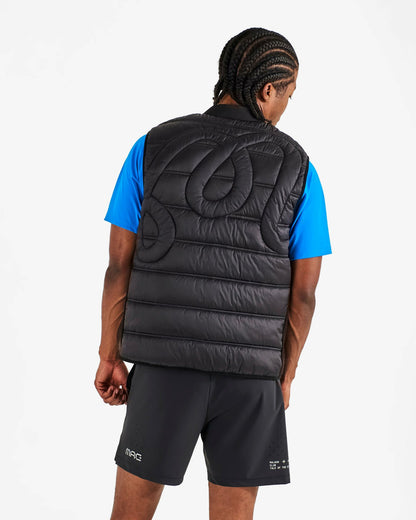 Mrc Padded Vest - Jet Black Malbon Men