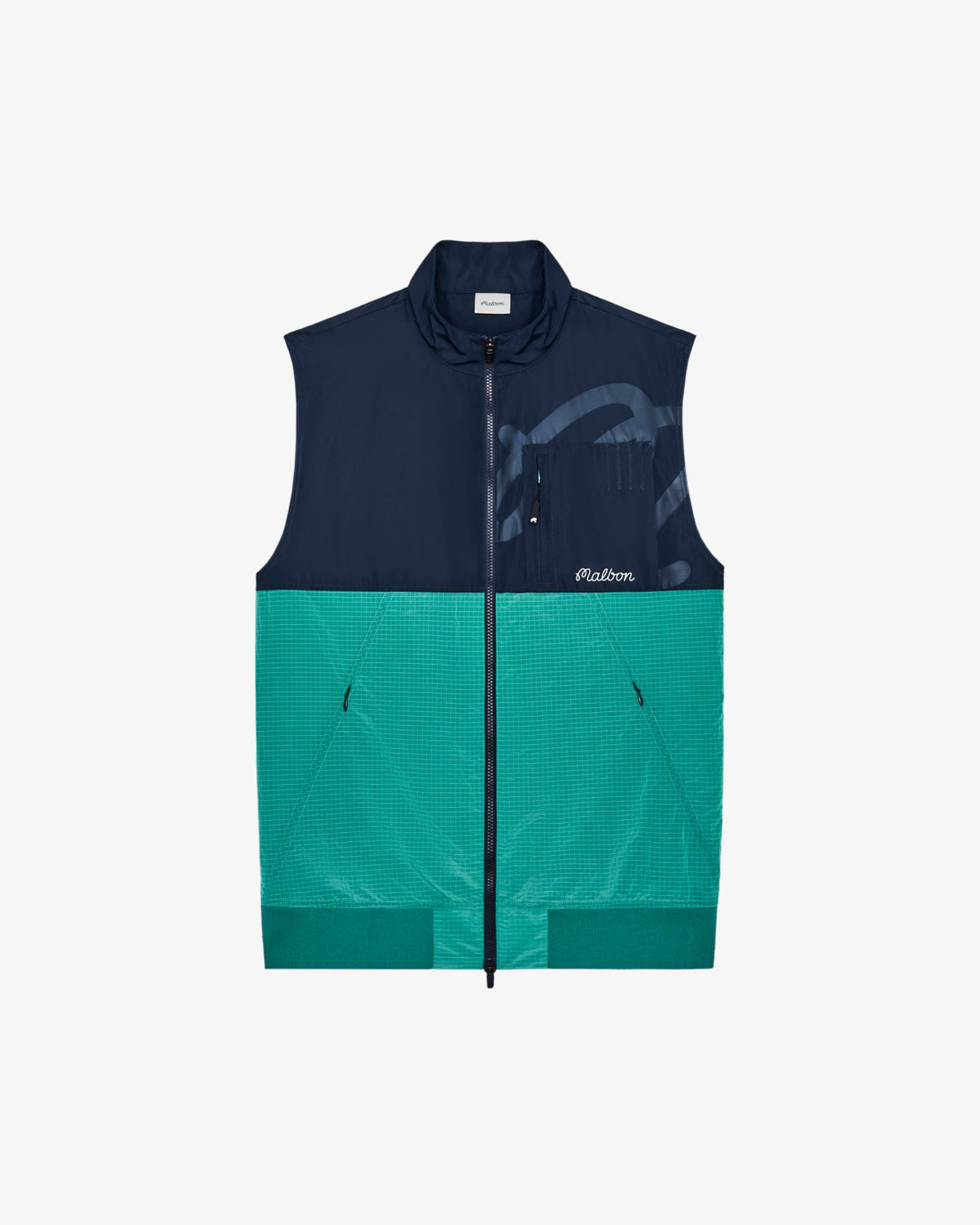 Finca Vest - Black / Marine Green Malbon Men