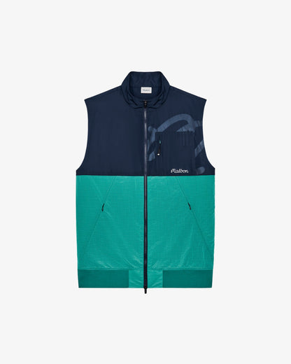 Finca Vest - Black / Marine Green Malbon Men